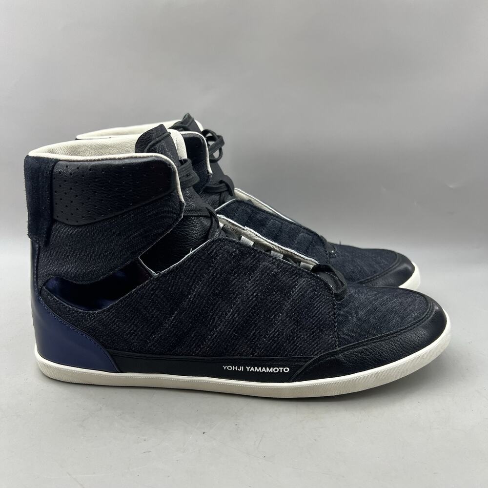 Adidas Y-3 Yohji Yamamoto Honja High Shoes Men Size 9.5 Black Designer Sneakers